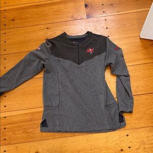 Nike Kids Gray and Black Long Sleeve Tee